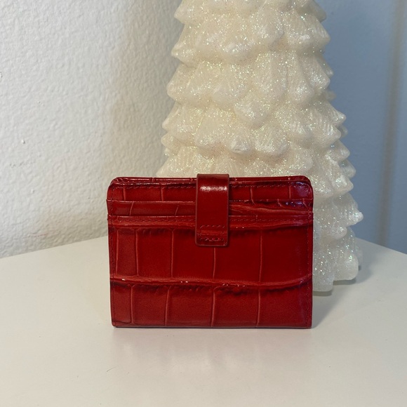 NWT Kurt Geiger Leather Croc Embossed Card Holder - Picture 8 of 11
